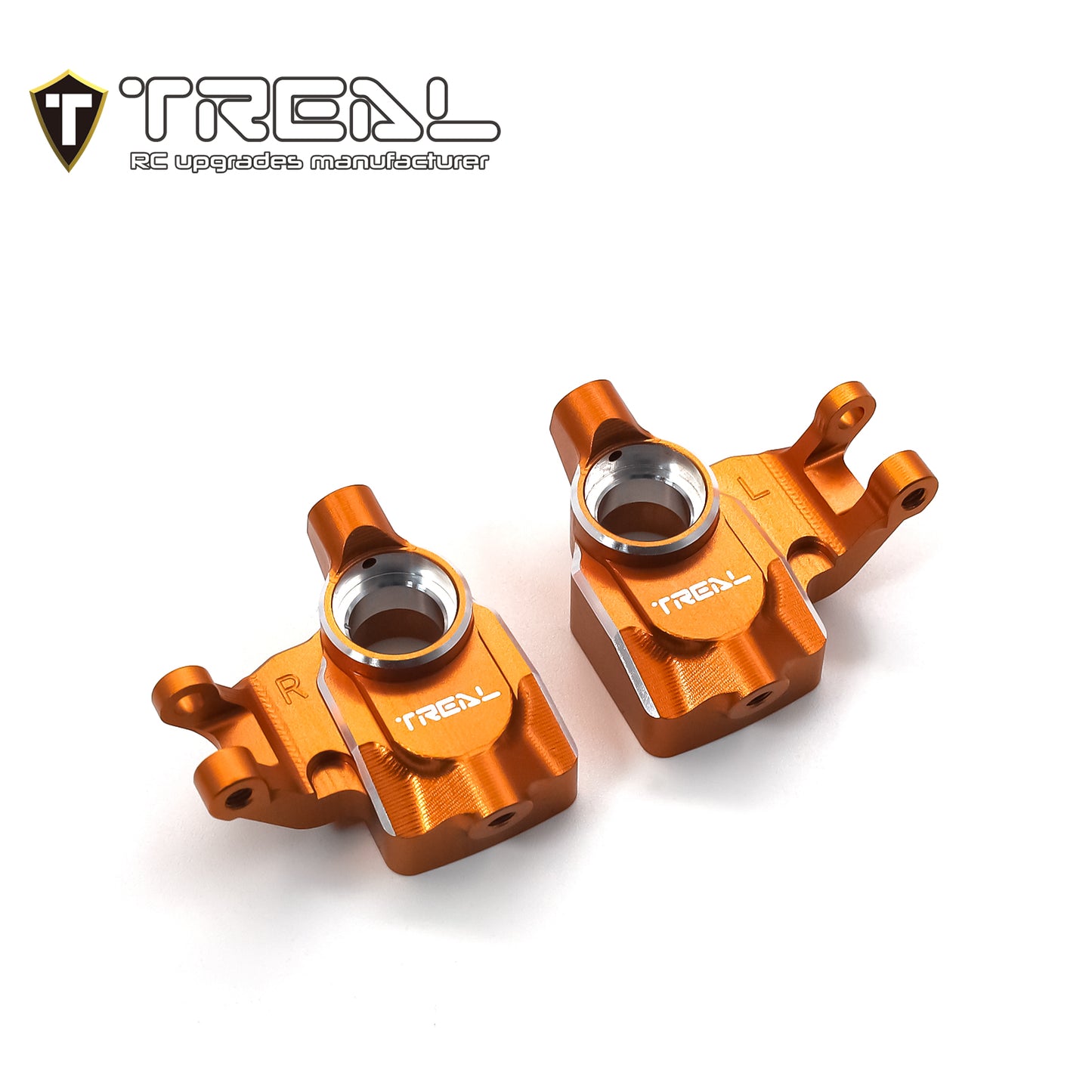 TREAL UTB18 Capra Aluminum 7075 Front Steering Knuckles Inner Portal Covers Set (2P) Upgrades