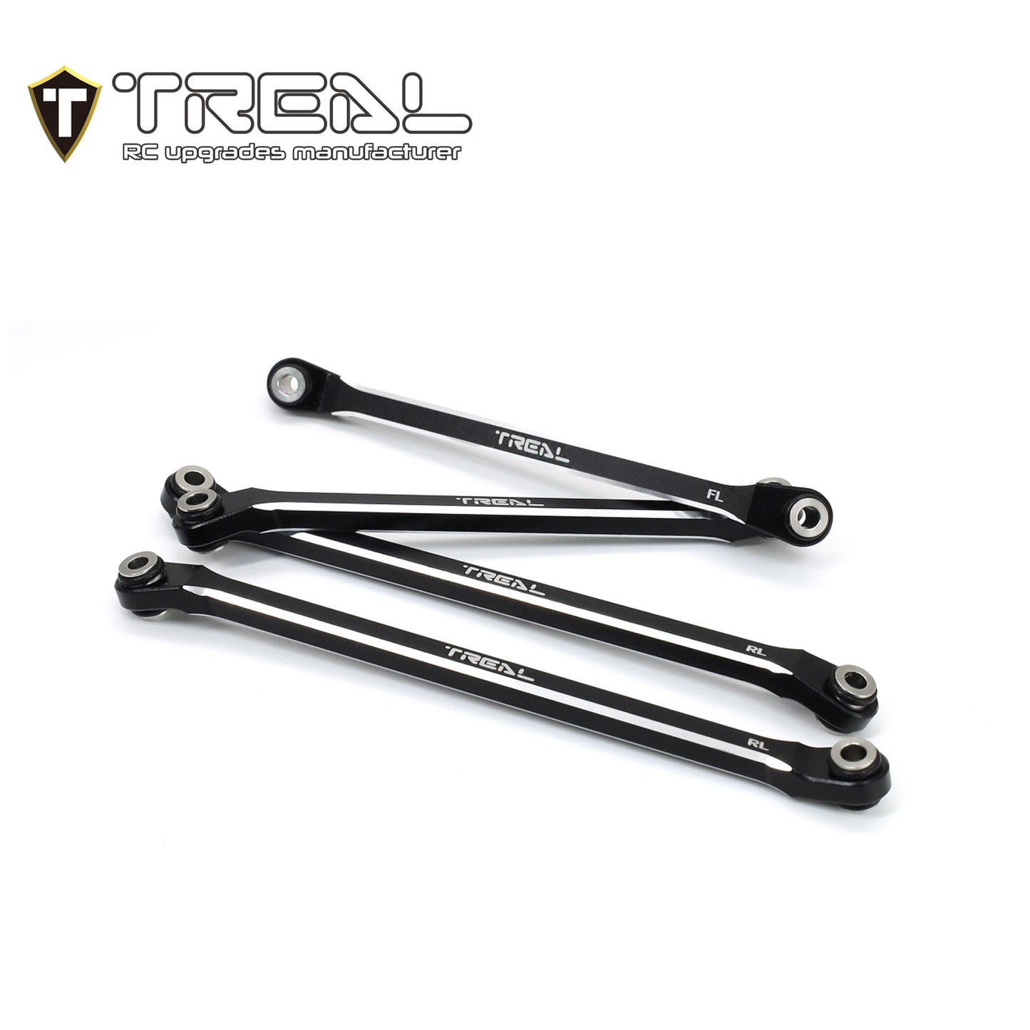 TREAL UTB18 Capra Lower Links Set (4pcs) Aluminum 7075 Lower Chassis 4-Links Upgrades