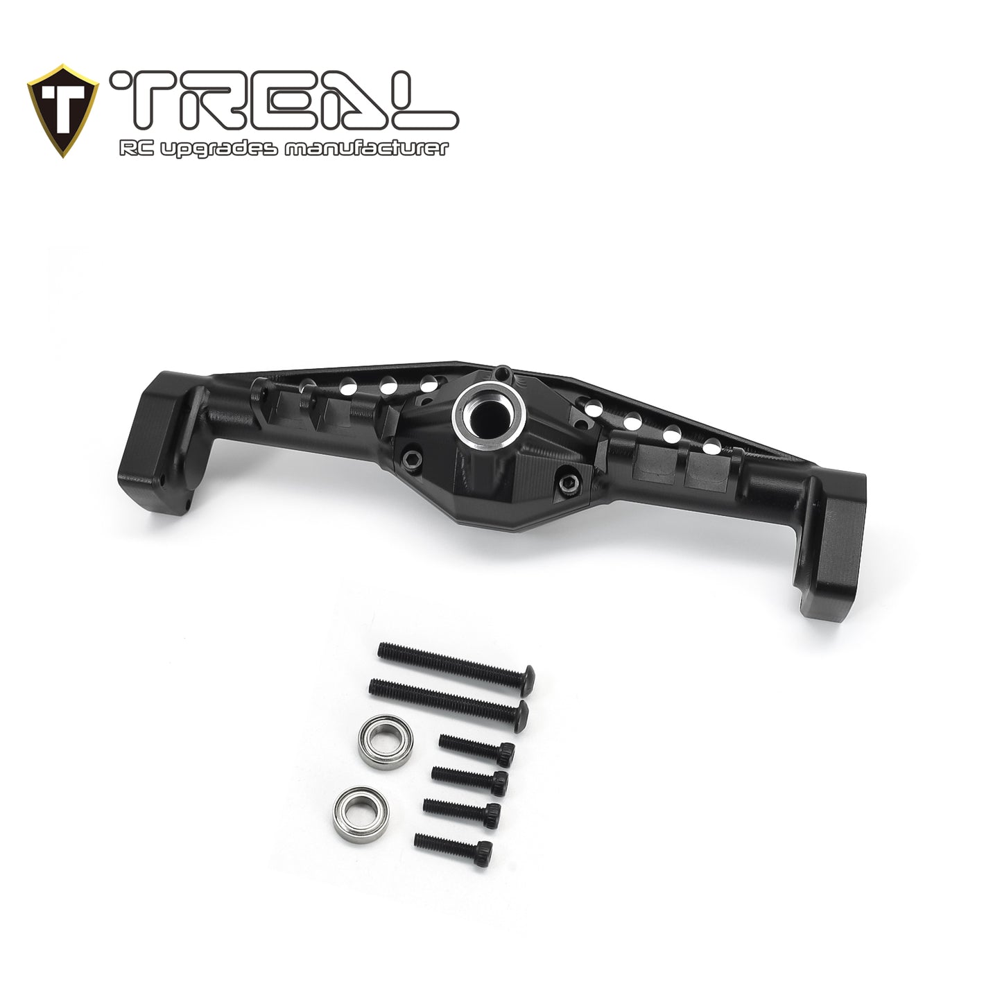 TREAL UTB18 Capra Rear Axle Housing, Aluminum 7075 CNC Machined w Rear Hubs One Piece Design Upgrades