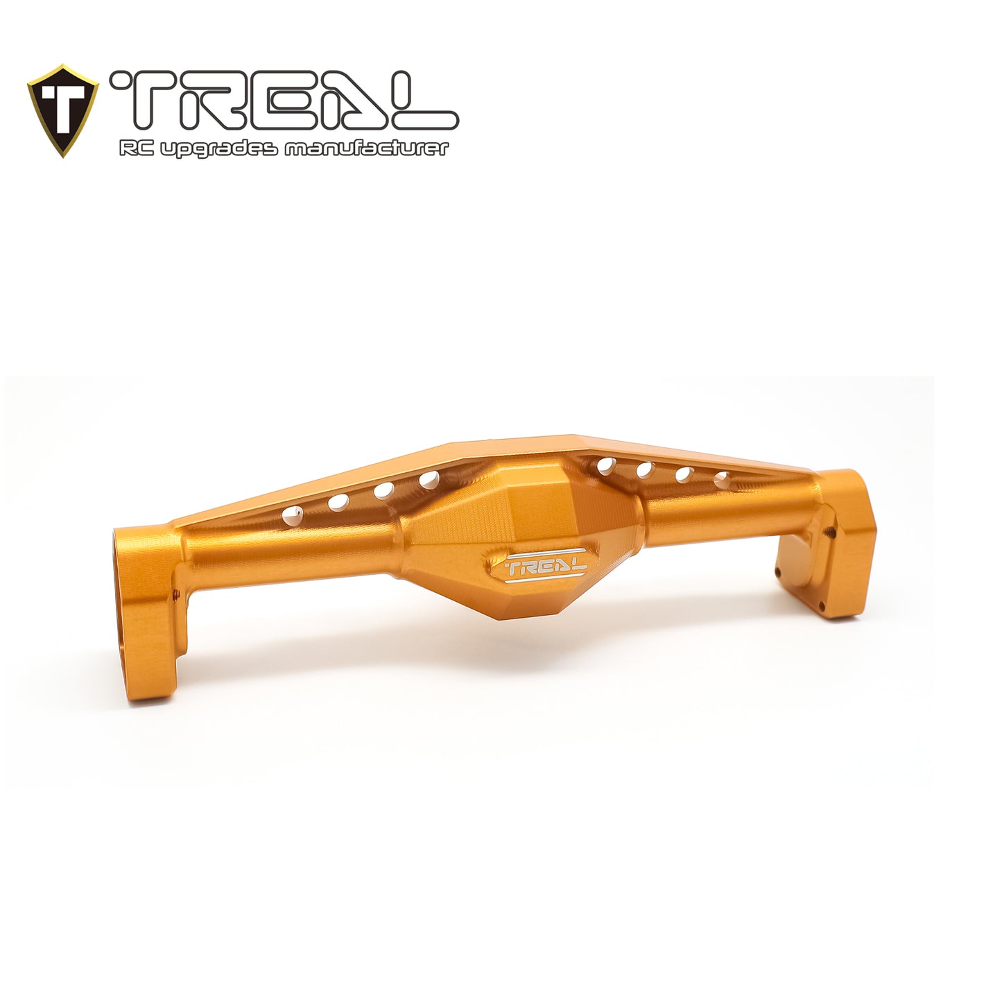 TREAL UTB18 Capra Rear Axle Housing, Aluminum 7075 CNC Machined w Rear Hubs One Piece Design Upgrades