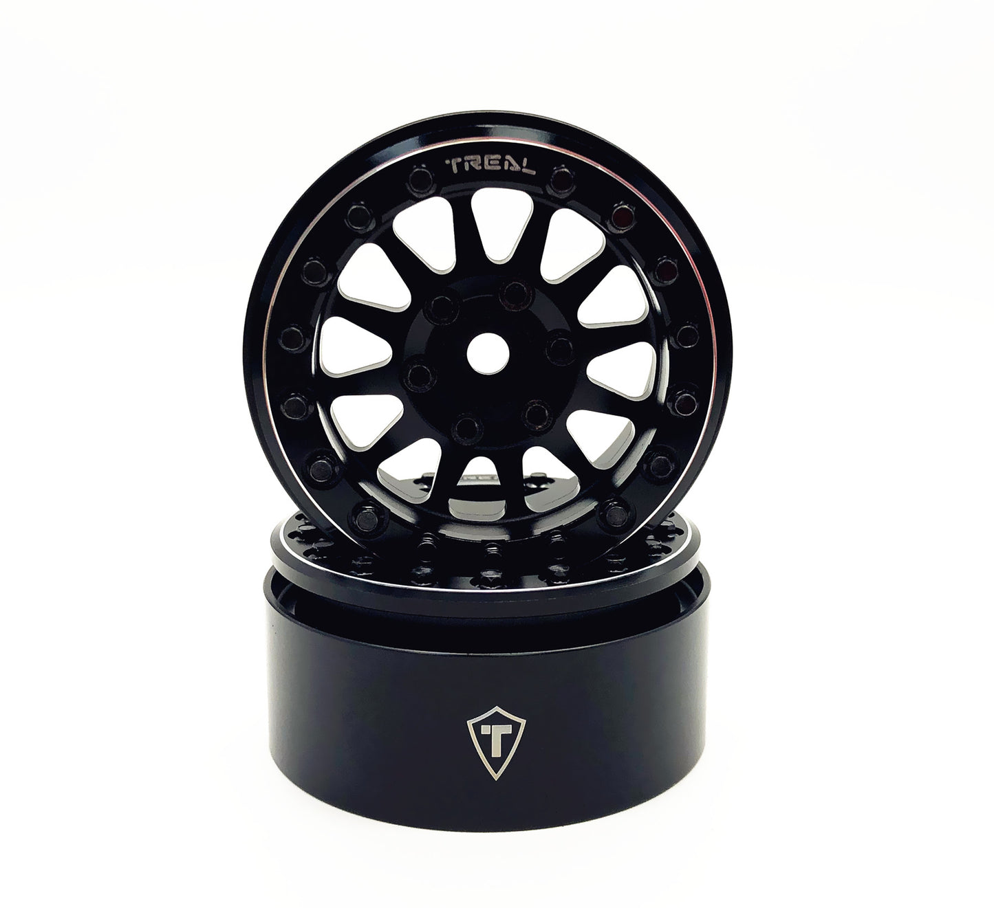 Treal 1.9 beadlock wheels (4P-Set) Alloy Crawler Wheels for 1:10 RC Scale Truck -Type D