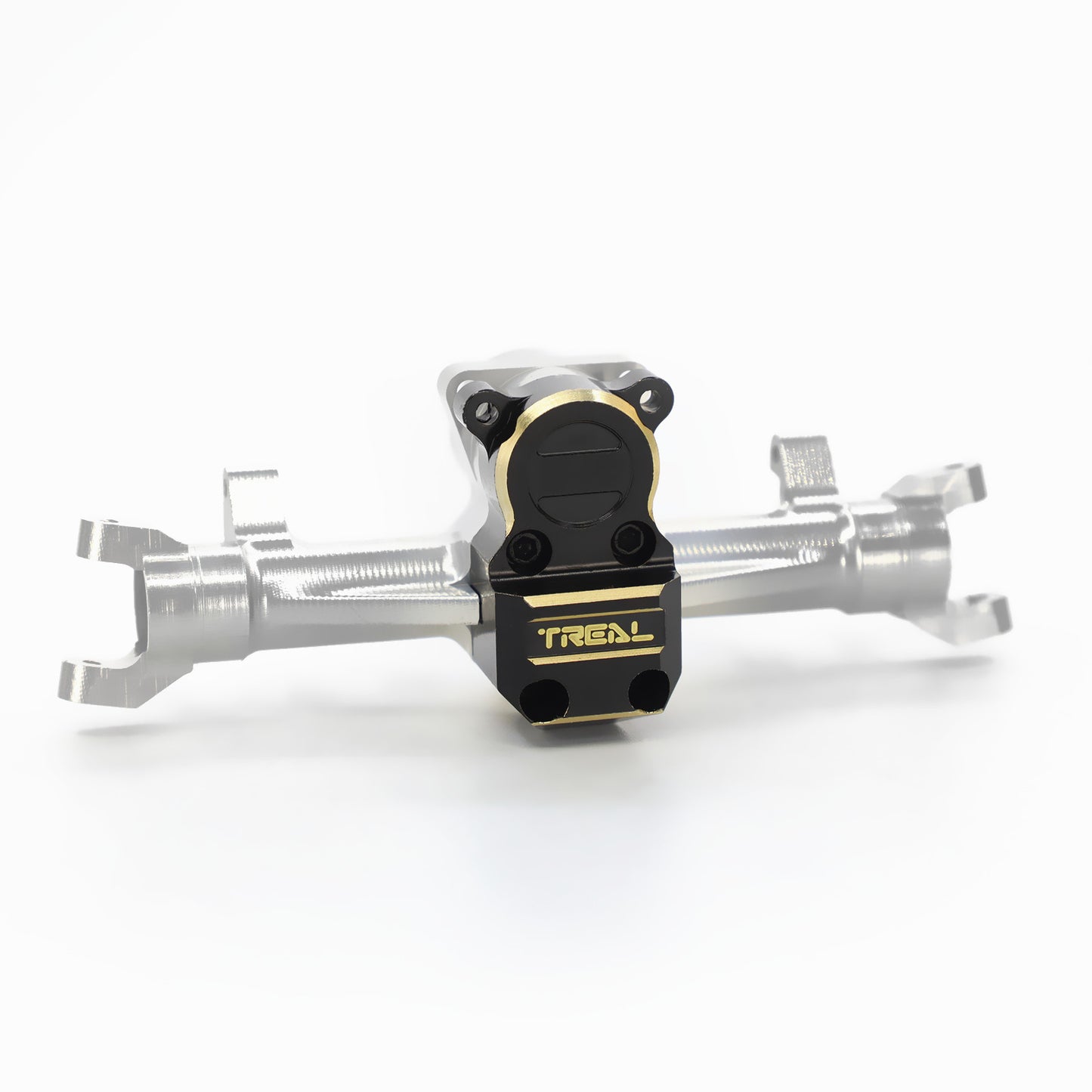 Treal Alu 7075 Front/Rear Axles Housing with Heavy Brass Diff Cover for Axial SCX24