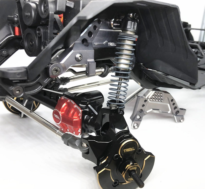 Treal Aluminum 7075 Front Shock Towers Shock Hoops for Axial SCX10 III
