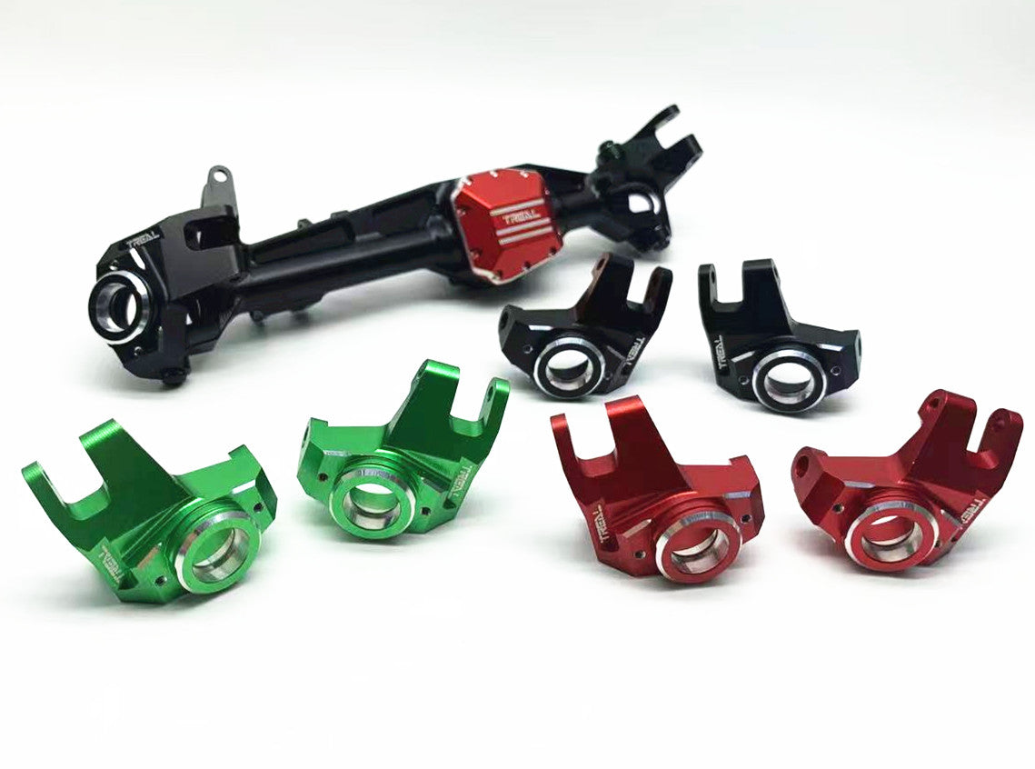 Treal Aluminum 7075 Front Steering Knuckles for SCX10 III Ford Bronco Front Straight Axle