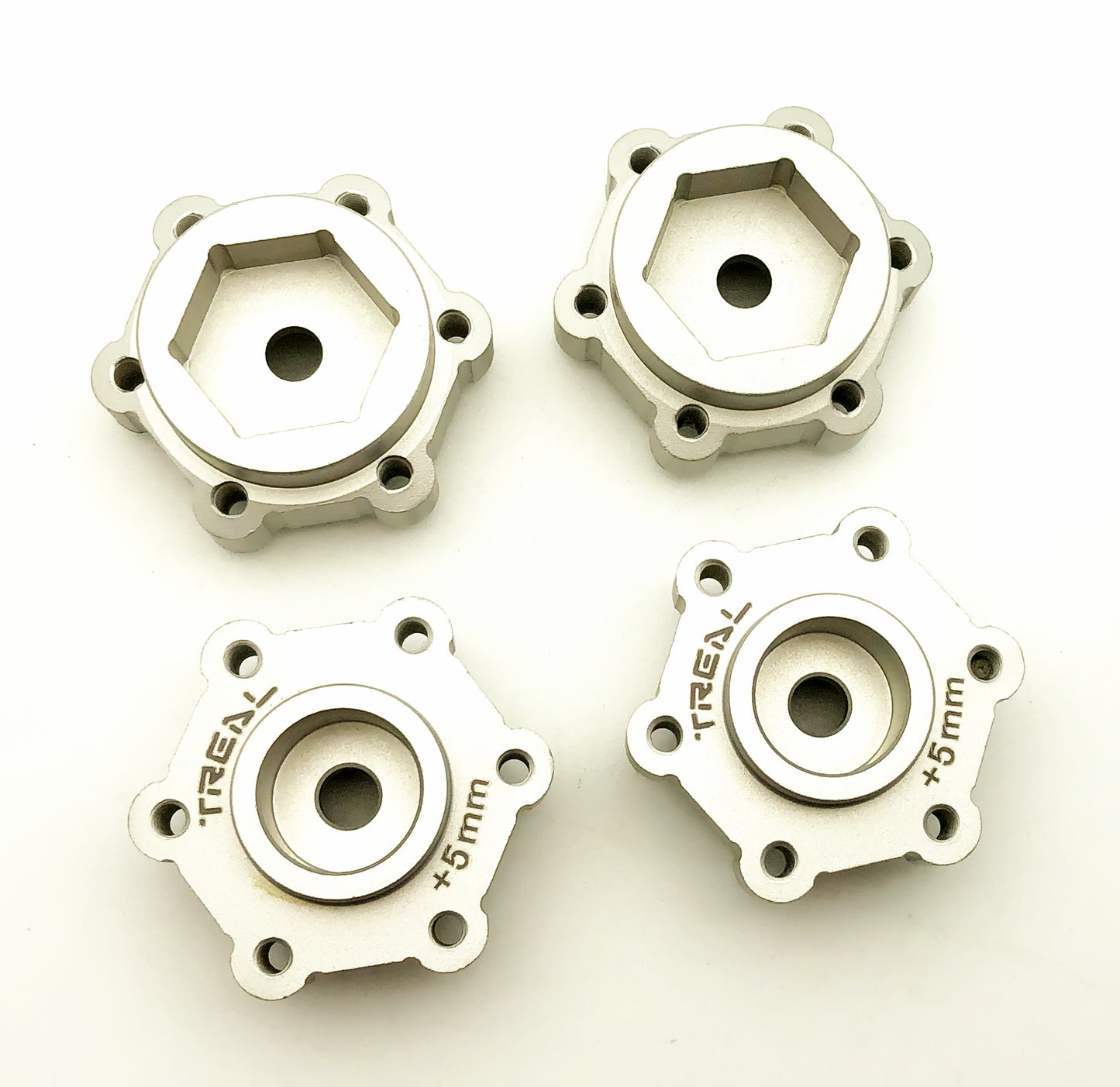 Treal Aluminum 7075 Wheel Hubs Spacers +5mm for Losi LMT-V2