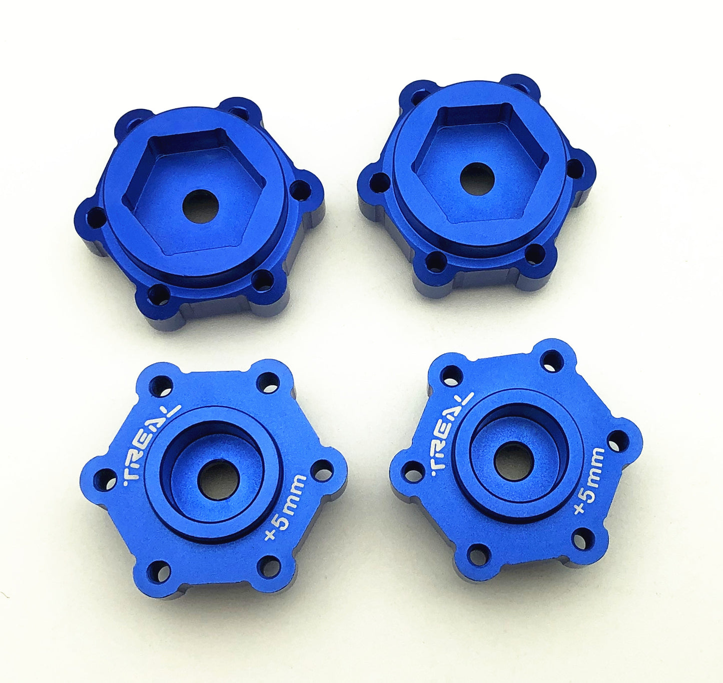 Treal Aluminum 7075 Wheel Hubs Spacers +5mm for Losi LMT-V2