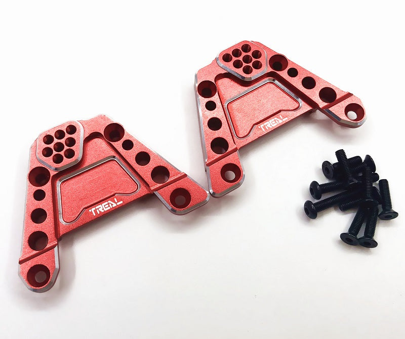 Treal Aluminum Rear Shock Towers Shock Hoops for Axial SCX10 III