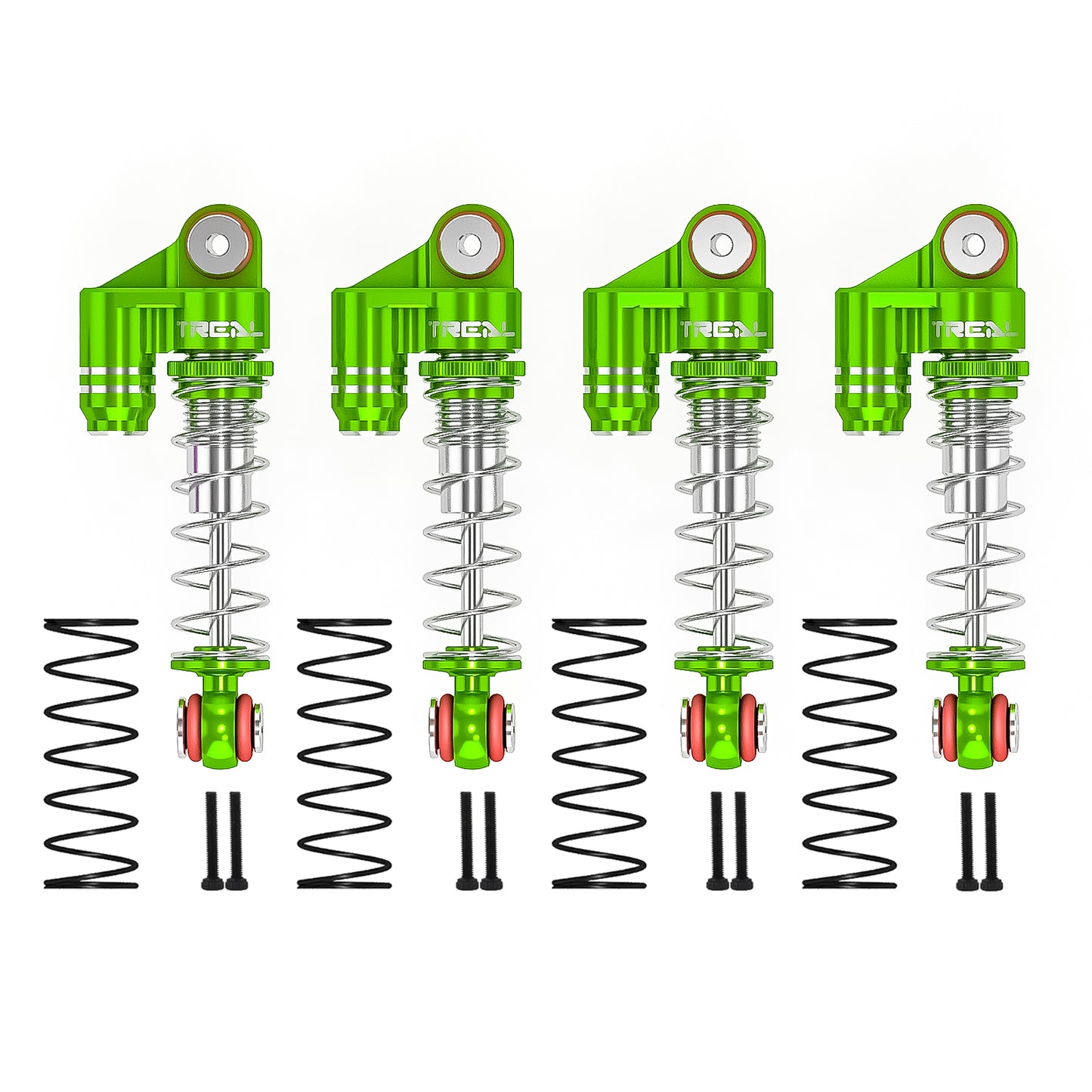Treal SCX24 Aluminum Shocks Threaded 32mm(4P) for Axial 1/24 Deadbolt C10 Gladitor Bronco Truck