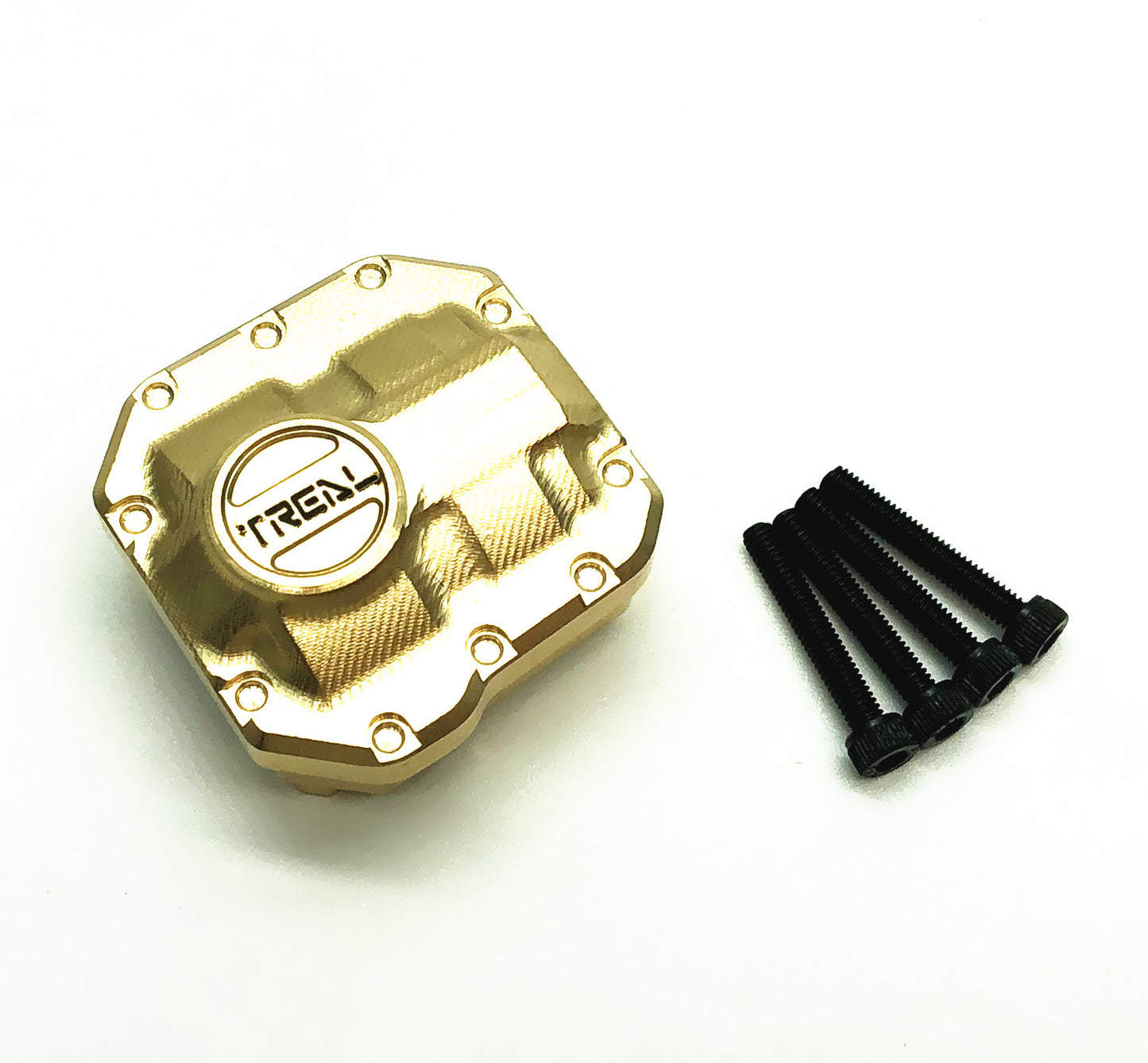 Treal Axial SCX10 II 2 Brass Diff Cover Front Rear 50g for 90046 90047 RC Crawler