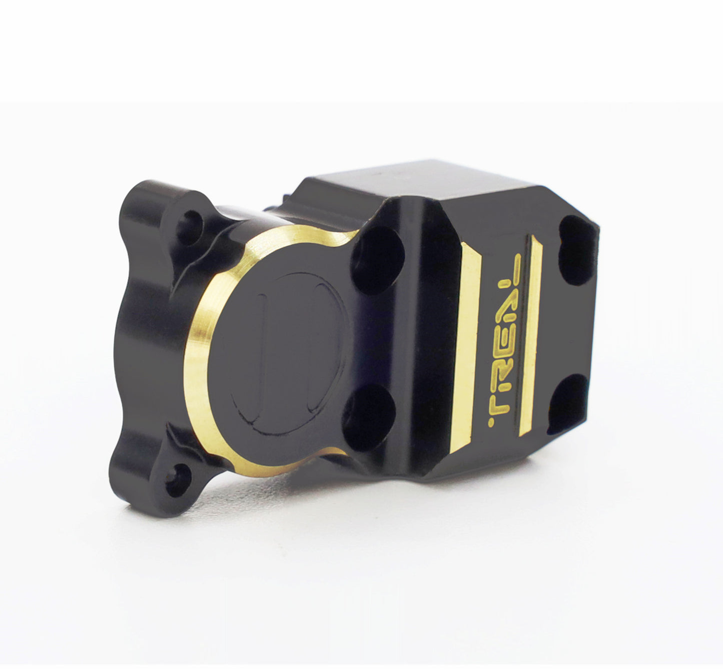Treal Axial SCX24 90081 Brass Diff Cover(1) Fitting Both Front and Rear Axle - Black