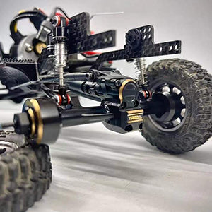 Treal Axial SCX24 90081 Brass Diff Cover(1) Fitting Both Front and Rear Axle - Black