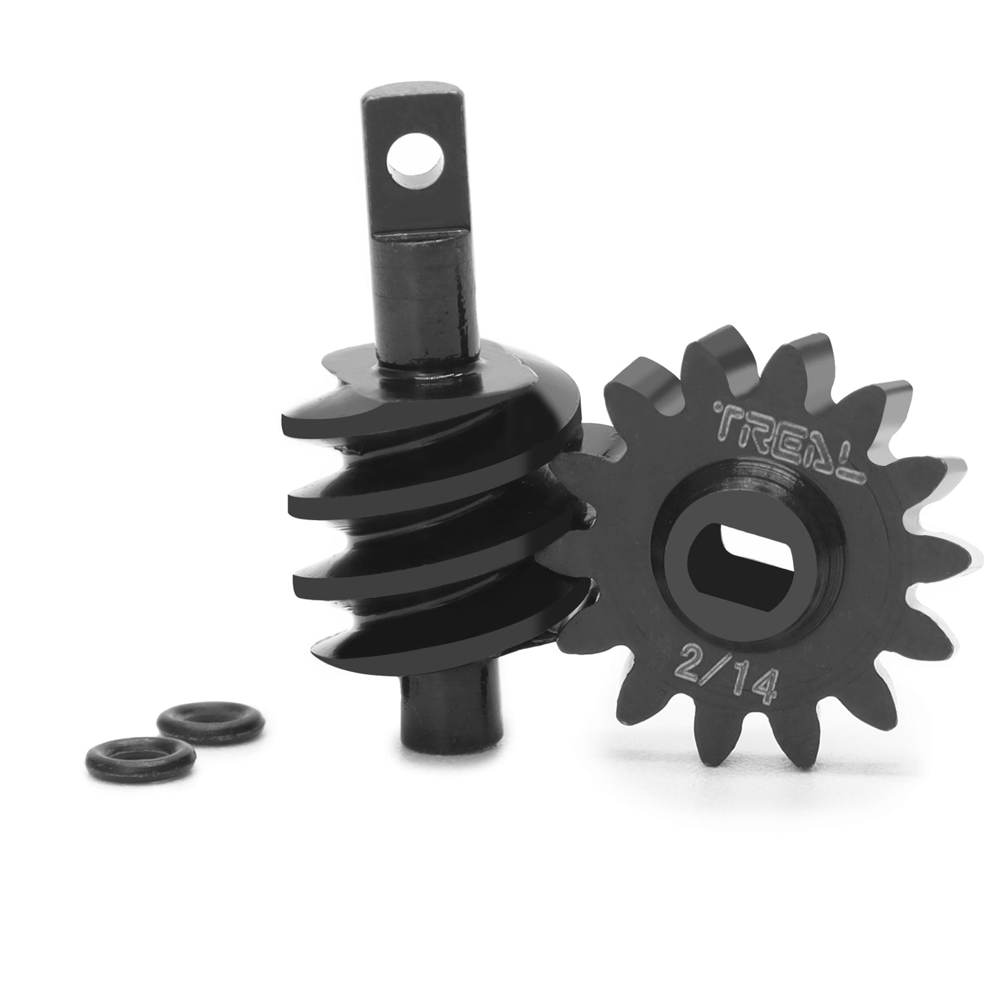 Treal Axial SCX24 Steel Gears Overdrive OD Differential Gears 2/14T