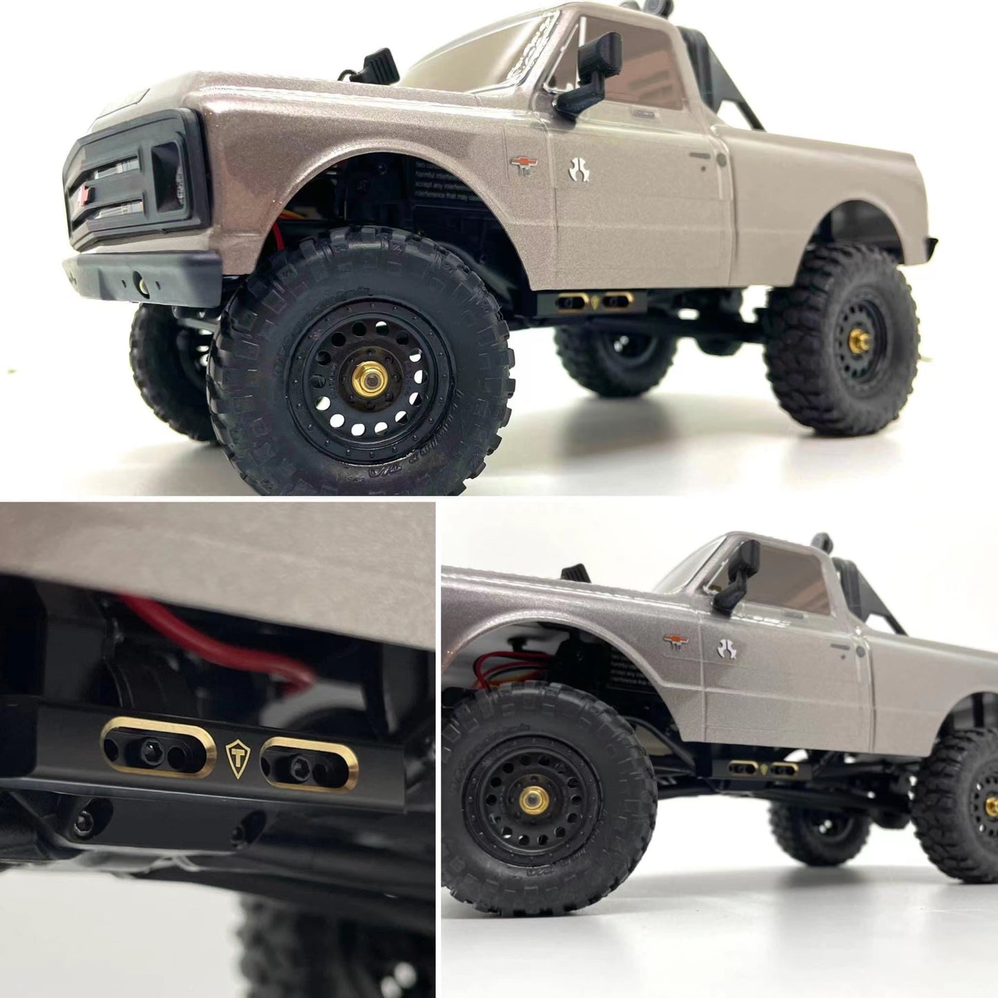 Treal Brass Boulder Bars for 1/24 SCX24 AXI90081 AXI00001 AXI00002 AXI00004 RC Crawler Car