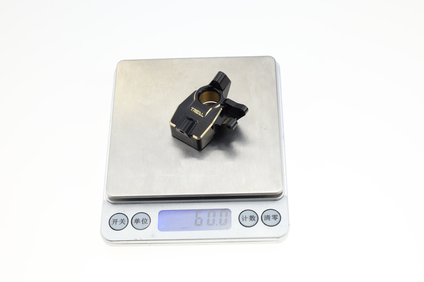 Treal Brass Front Inner Portal Covers Steering Knuckles 60g for Axial Capra UTB/SCX10 III Black-Type B