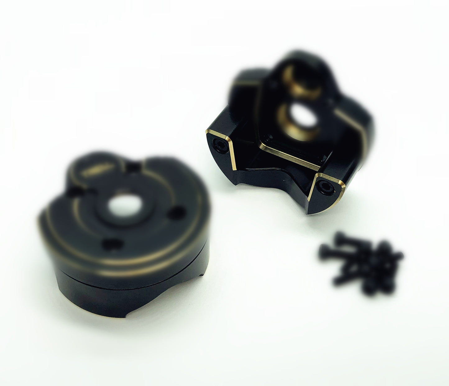 Treal Brass Outer Portal Covers Weights 52g for Axial Capra UTB/SCX10 III -Type A