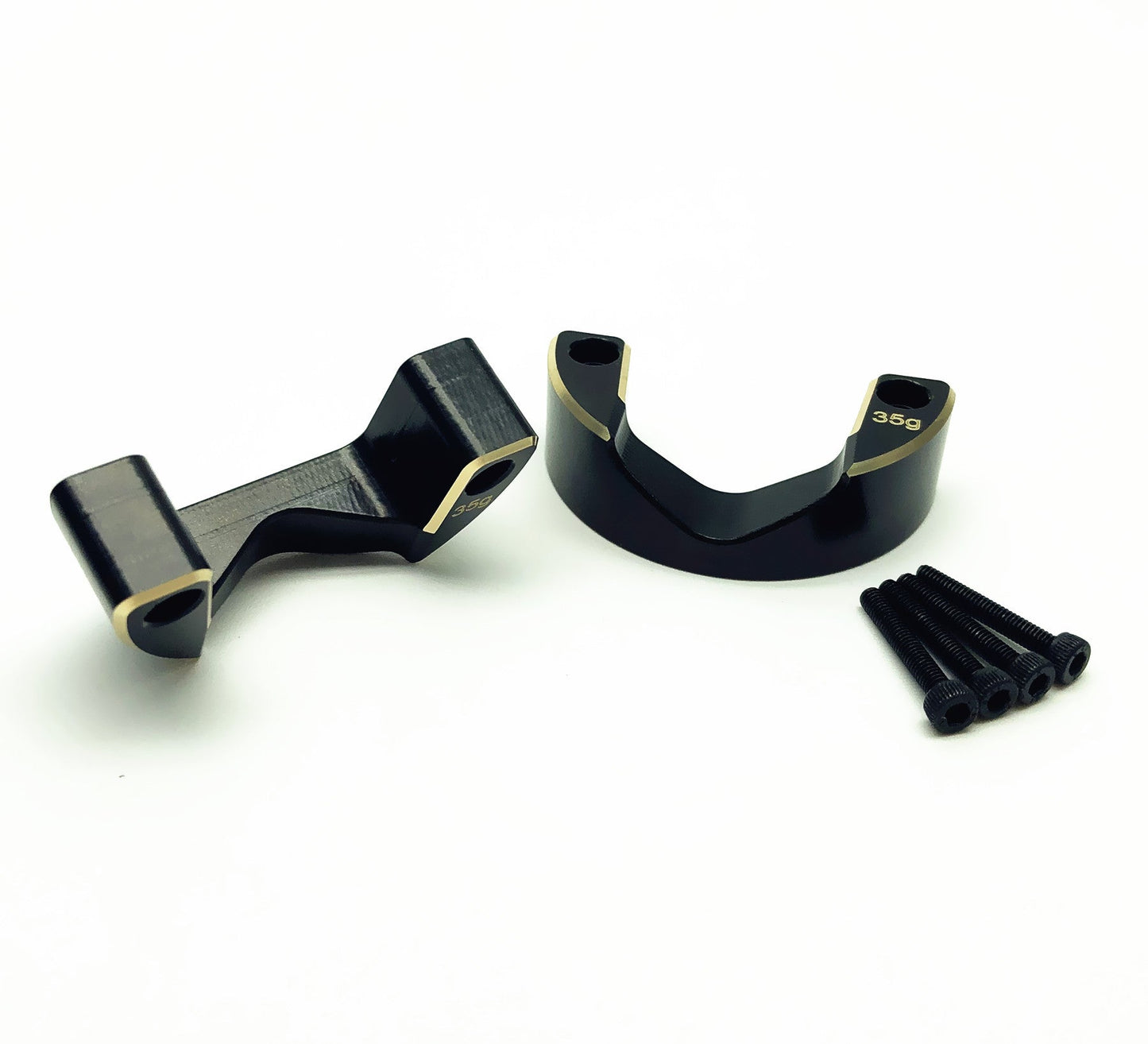 Treal Brass Outer Portal Covers Counter Weights 35g for Axial Capra UTB/SCX10 III -Type A