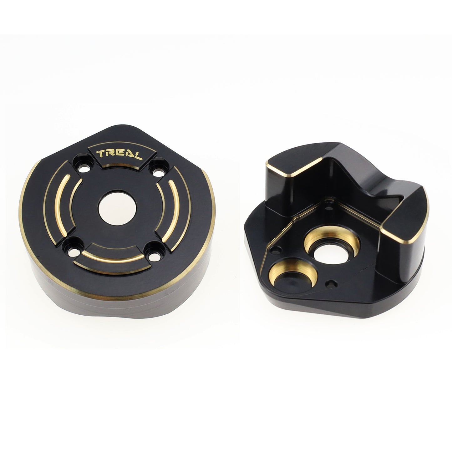 Treal Brass Outer Portal Covers Weights 93g for Axial Capra UTB/SCX10 III -Type B