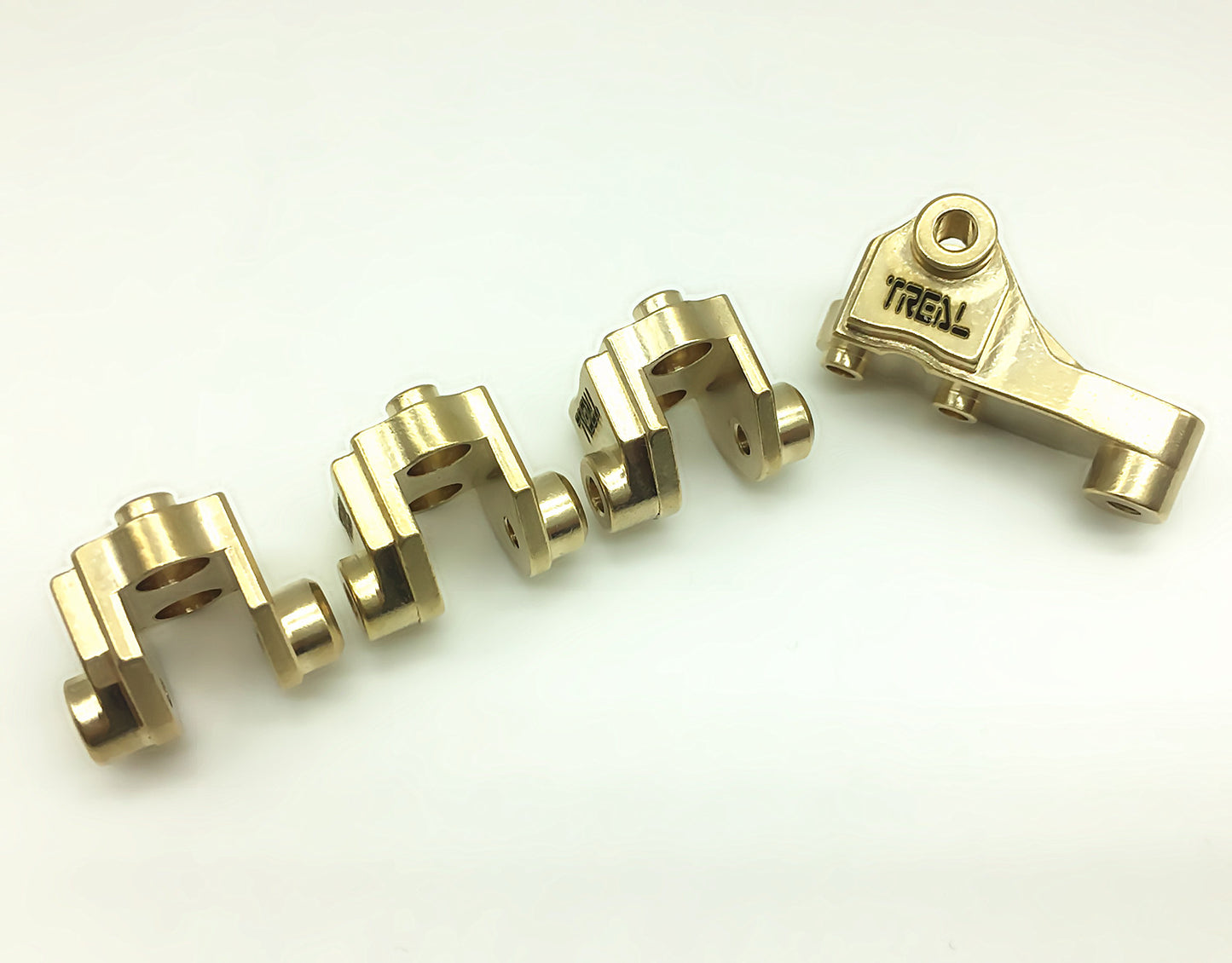 Treal Heavy Duty Brass Front Rear Axle Lower Shock Mount for TRX-4
