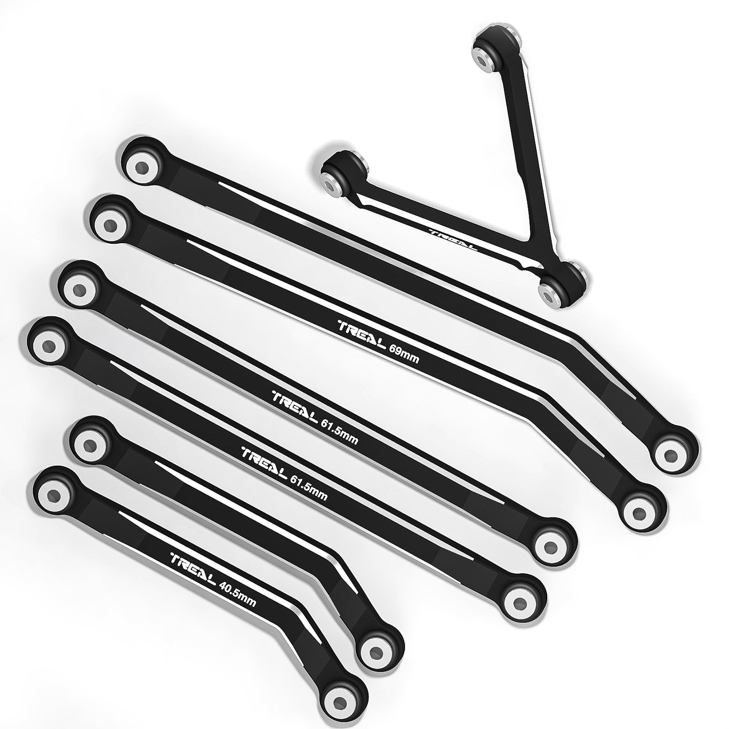 Treal Aluminum 7075 High Clearance Links Set for SCX24 Deadbolt Betty