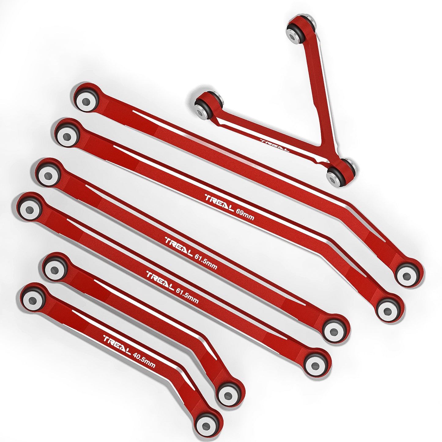 Treal Aluminum 7075 High Clearance Links Set for SCX24 Deadbolt Betty