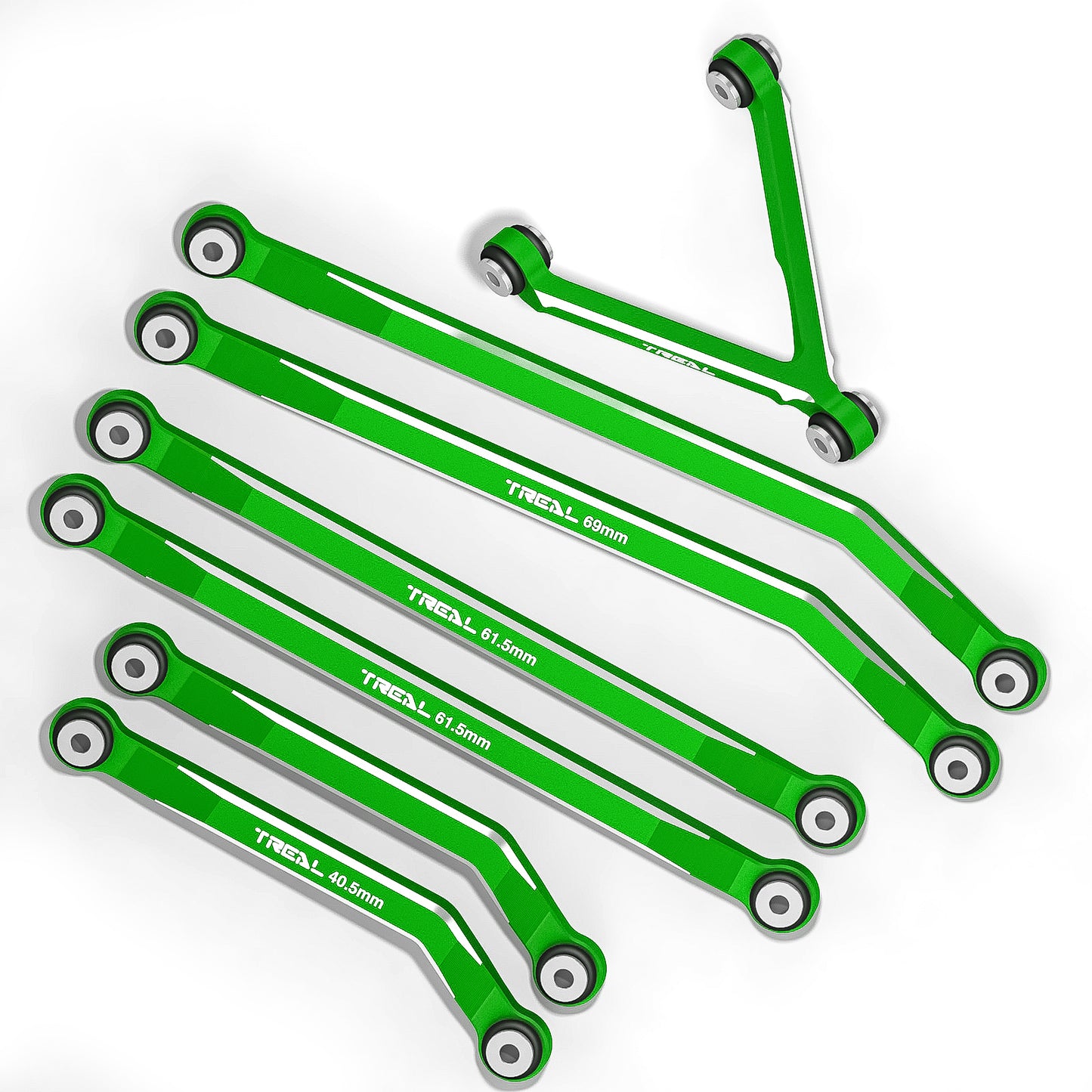 Treal Aluminum 7075 High Clearance Links Set for SCX24 Deadbolt Betty