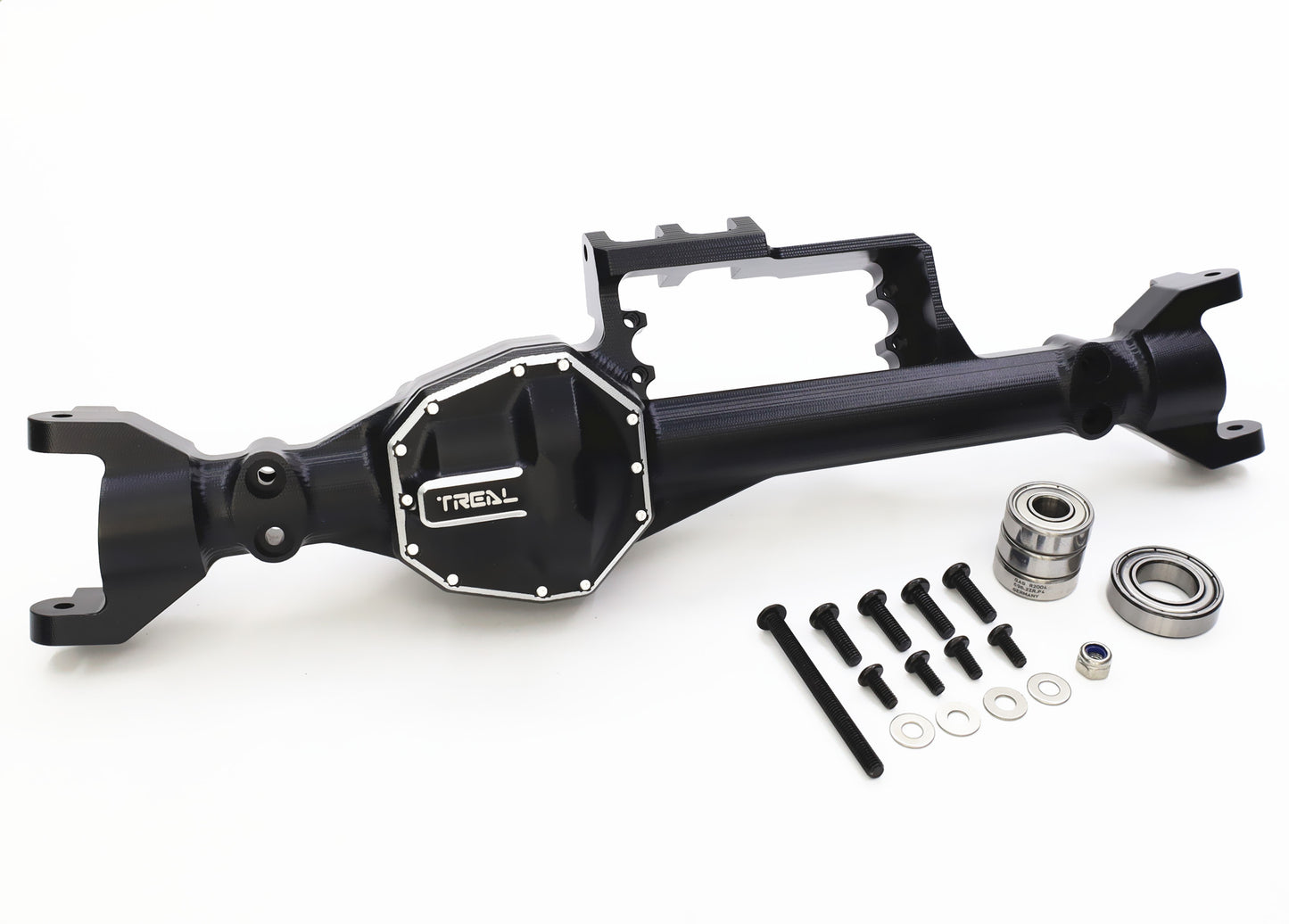 Treal Rear Steering Axle Housing Aluminum 7075 Mirror 4WS Rear Axle for Axial RBX10 Ryft