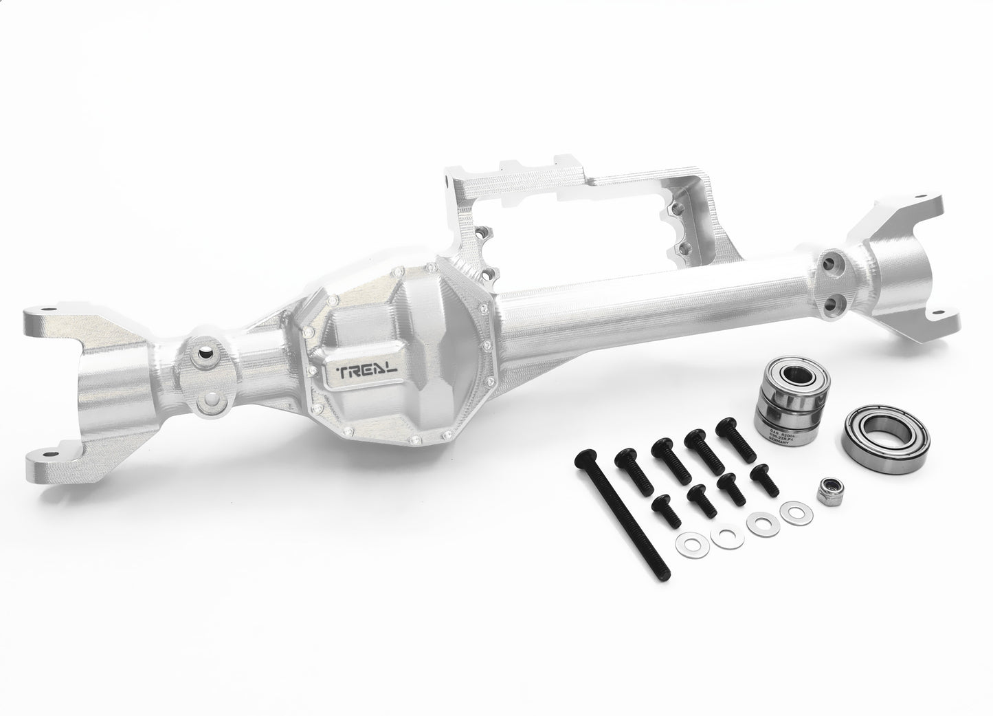 Treal Rear Steering Axle Housing Aluminum 7075 Mirror 4WS Rear Axle for Axial RBX10 Ryft