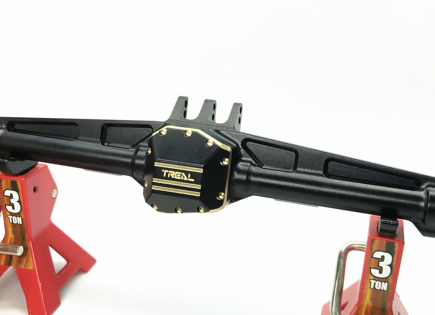 TREAL SCX10 III Brass Axle Diff Cover Heavy Weight 55g for SCX10 III Ford Bronco Jeep CJ-7 Straight Axle