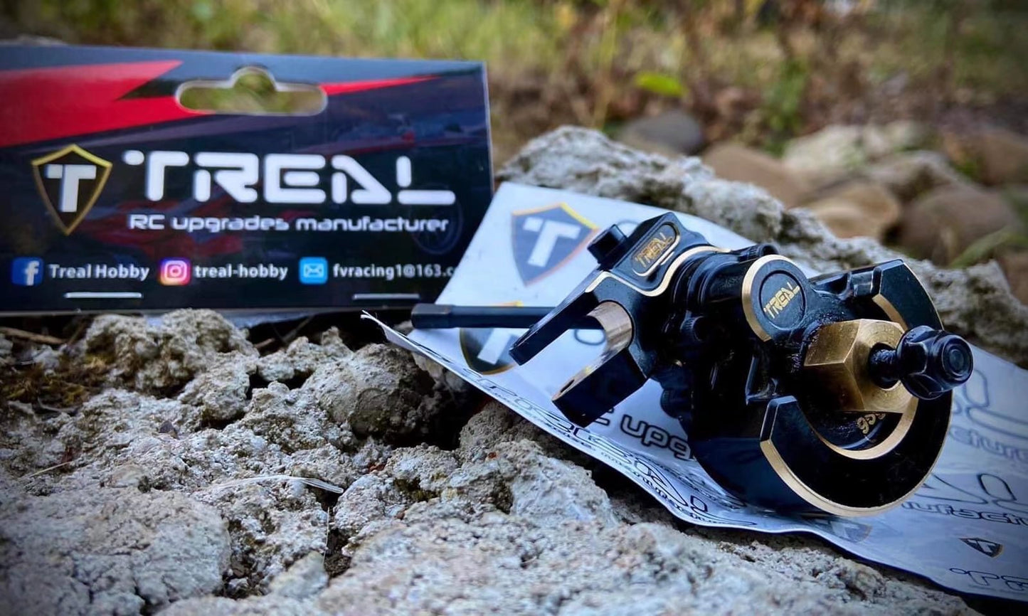Treal TRX-4 Brass Heavy Weight Outer Portal Drive Housing 95g(2pcs)