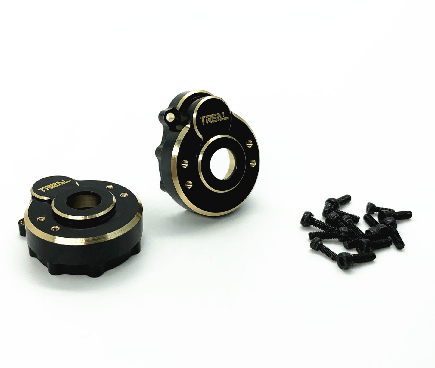 Treal TRX-4 Brass Outer Portal Covers Drive Housing 42g(2pcs)
