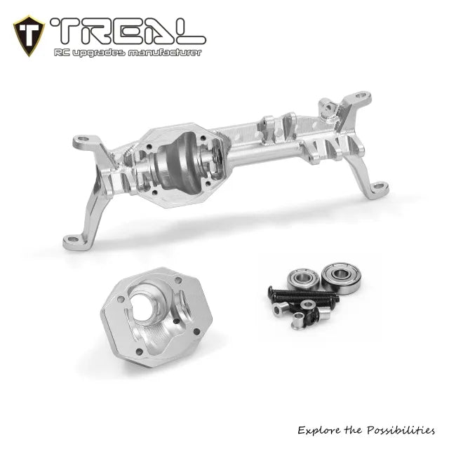 TREAL Aluminum 7075 Front Portal Axle Housing(AR45) Diamond Edition for Axial SCX10 III