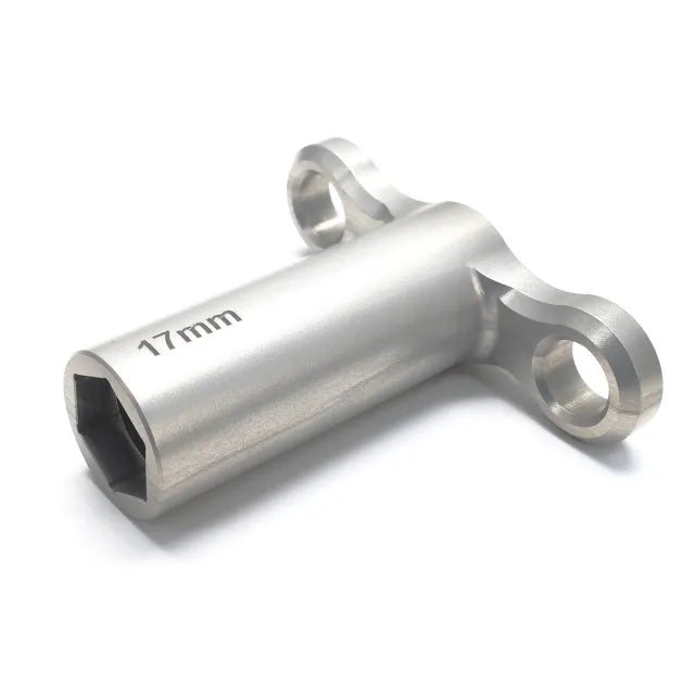 TREAL 17MM Wheel Hex Nut Wrench Socket Tool Alu 7075 for 1/8 RC Car HPI Losi Arrma