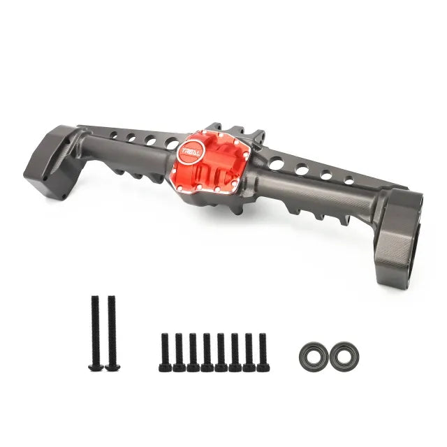Treal SCX10 III Axles Rear Portal Axle CNC Metal Aluminum 7075 Solid Billet Axle Housing