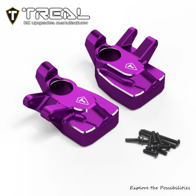 TREAL Aluminum 7075 Front Steering Knuckles Inner Portal Covers (2pcs) for Axial 1/8 AXP8 Gilamon