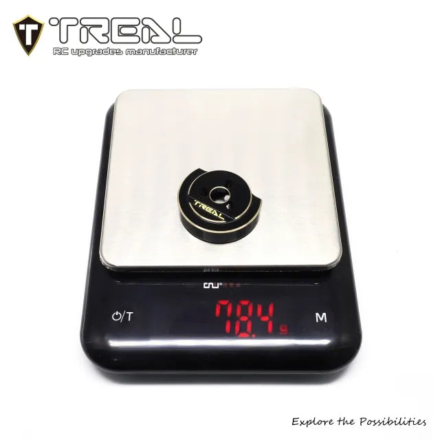 TREAL Brass Weight Rear Balance Counterweight Upgrades for Vanquish H10 Optic Rear Axle Black(78.4g/0.17lb per pc)