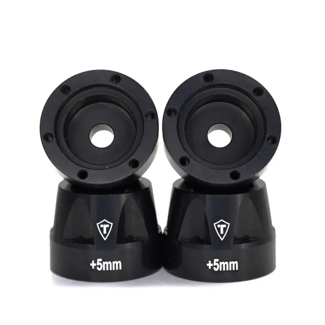 TREAL SCX6 Wheel Hex Hub Extended +5mm/+10mm Wheel Adapter Extension Set4pcs for 1/6 SCX6 Jeep Trail Honcho