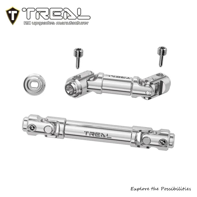 TREAL Harden Steel Center Driveshafts for Axial SCX30