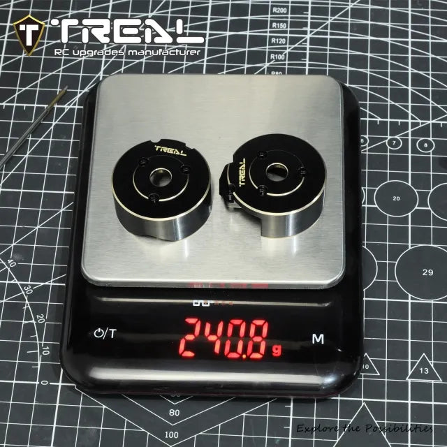 TREAL Brass Front Outer Portal Covers External Portal Drive Housing(2) Heavy Weight for Vanquish VRD/VS4-10