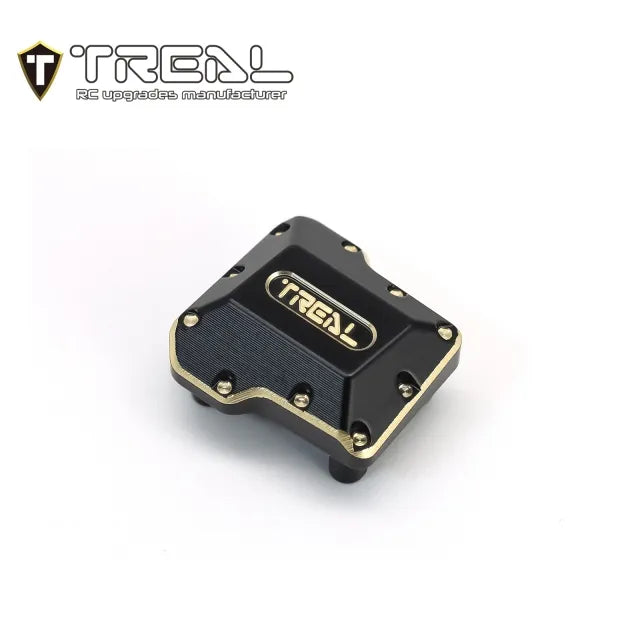 TREAL Brass Axle Diff Covers (2P) CNC Machined Heavy Weight 15.8g/pc Upgrades for 1/18 TRX4M