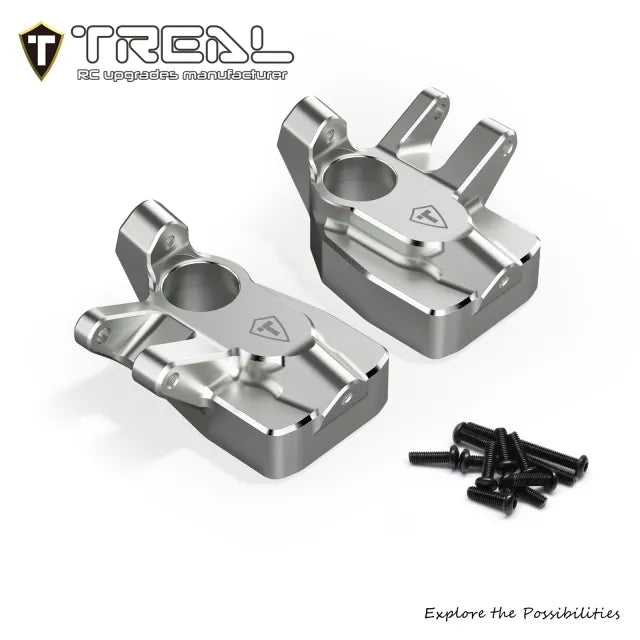 TREAL Aluminum 7075 Front Steering Knuckles Inner Portal Covers (2pcs) for Axial 1/8 AXP8 Gilamon