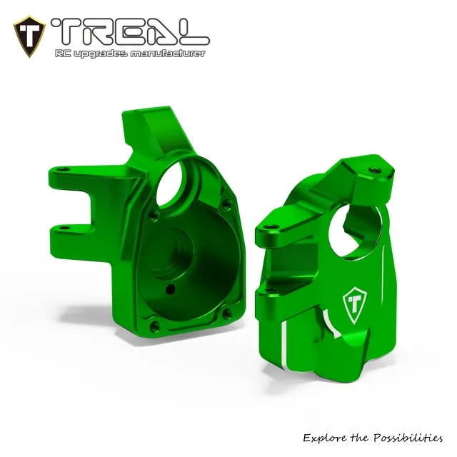 TREAL Aluminum 7075 Front Steering Knuckles Inner Portal Covers (2pcs) for Axial 1/8 AXP8 Gilamon