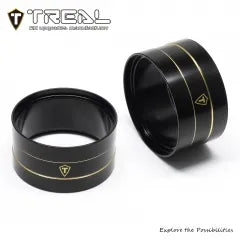 TREAL Brass Heavy Weight Center Internal Rings(2) for 2.2 Beadlock Wheels Compatible with 1/10 RC Crawler Car Ryft Wraith