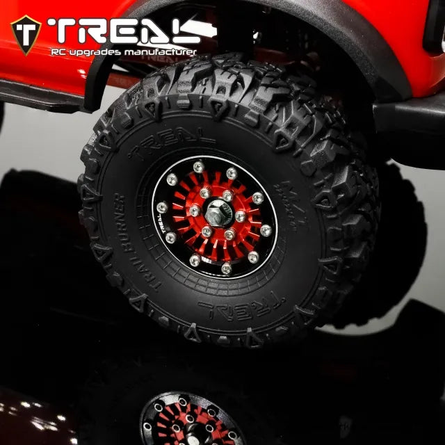 TREAL 1.0 Tires Tyres Soft Sticky RC Crawler Tires TrailBurner 62mm (4P) for 1/24 1/18 SCX24 AX24 FCX24 TRX4M