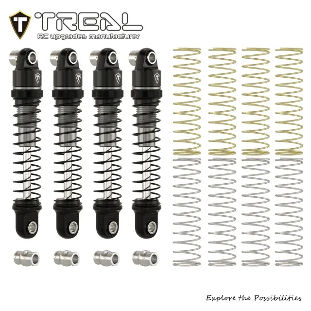 TREAL Aluminum Adjustable Dampers (4P) 23mm for Axial SCX30