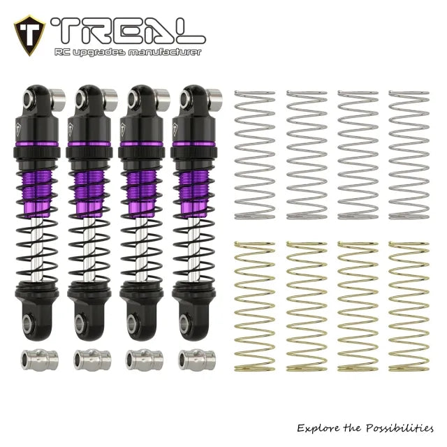 TREAL Aluminum Adjustable Dampers (4P) 23mm for Axial SCX30