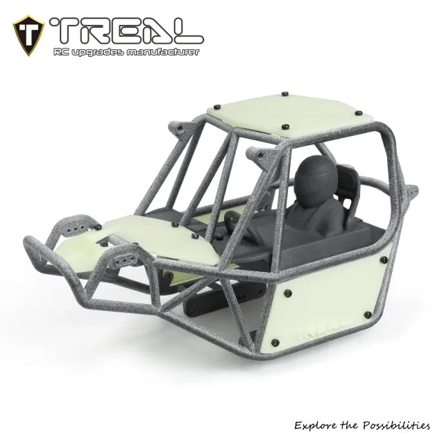 TREAL Nylon Cage with Panels DIY Kit for Axial SCX24 C10 JLU Bronco Base Camp 4Runner Upgrade Parts