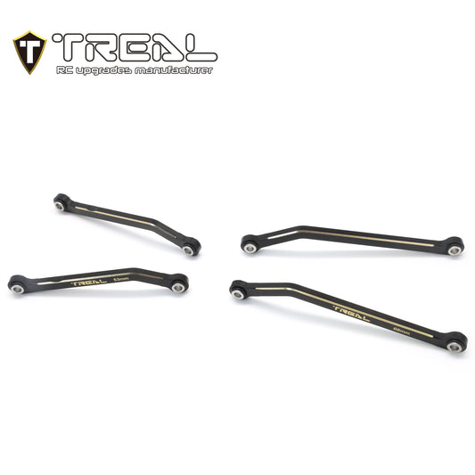 TREAL Brass High Clearance Links Set (4pcs) Chassis Lower Links Compatible with TRX4M 1/18 RC Crawler