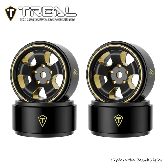TREAL Brass Beadlock Wheels(4P) 0.7'' Wheel for Axial SCX30-B