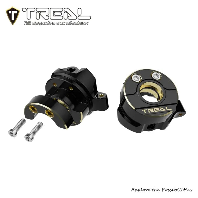 TREAL SCX30 Brass Steering Knuckles Heavy Weight Upgrade Parts for 1/30 SCX-30 Scale Crawler