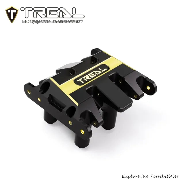 TREAL Brass Center Skid Plate Board for Axial SCX30